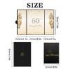 DARUNAXY Black Gold 60th Birthday Party Decorations, Happy 60th Birthday Alternative Signature Guest Book for Men Women Cheers to 60 Years Old Gifts 60 Birthday Signing Card Board Party Supplies view 3