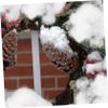 Didiseaon 3pcs Artificial Snow for Christmas Decor Lightweight Fake Snow for Scenes Crafts and Holiday Decorations view 2