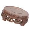 IMIKEYA 2pcs Antique Style Wooden Flower Pot Stand Small Vase Display Holder for Home Decor view 2