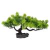 Decorative Pine Tree for Sushi Plate Realistic Fake Pine Tree Adornment for Sashimi and Japanese Food Presentation Vivid Plant Figurine for Restaurant Table Decor 7.8X7.8X5.07 Inches view 1