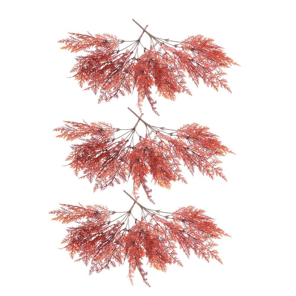 ARTIBETTER Outdoor Fall Decor 6pcs Imitation Plants False Leaf Spray Plastic Outdoor Table Decor