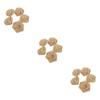 ARTIBETTER 15 pcs Wedding Burlap Decoration Festival Decoration Flower Embellishments for Crafts Burlap Circles Flower Bows Roses Christmas view 1