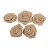 ARTIBETTER 15 pcs Wedding Burlap Decoration Festival Decoration Flower Embellishments for Crafts Burlap Circles Flower Bows Roses Christmas view 3
