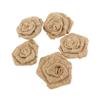 ARTIBETTER 15 pcs Wedding Burlap Decoration Festival Decoration Flower Embellishments for Crafts Burlap Circles Flower Bows Roses Christmas view 4