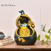 Tabletop Fountain Tabletop Fountain Resin Gourd Shape Desk Fountain w Natural Flowing Water, Water Fountains Indoor for Home Office Living Room Desktop Decoration Water Fountain Decor view 2