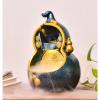Tabletop Fountain Tabletop Fountain Resin Gourd Shape Desk Fountain w Natural Flowing Water, Water Fountains Indoor for Home Office Living Room Desktop Decoration Water Fountain Decor view 3