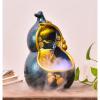 Tabletop Fountain Tabletop Fountain Resin Gourd Shape Desk Fountain w Natural Flowing Water, Water Fountains Indoor for Home Office Living Room Desktop Decoration Water Fountain Decor view 4