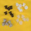 10pcs/set 2.5mm To 50.6mm Silicone Rubber Snap-on Hole Plug Blanking End Caps Seal Stopper Black/Gray/Clear/White Color (Color : White, Size : A-24mm) view 2