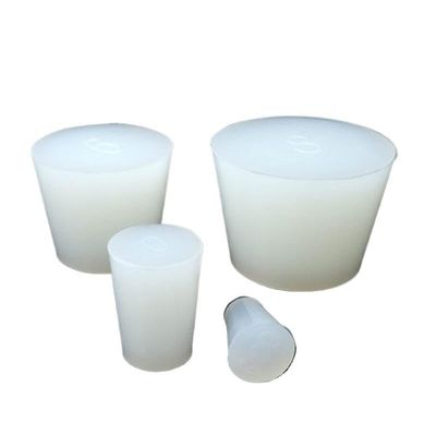1PC White Silicone Rubber Wine Stopper Solid Plug Without Hole Food Grade Airlock Valve Brew For Fermentation Barrel Home Beer Brewing (Color : 24x18x26mm, Size : 1Pc)