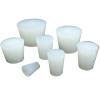 1PC White Silicone Rubber Wine Stopper Solid Plug Without Hole Food Grade Airlock Valve Brew For Fermentation Barrel Home Beer Brewing (Color : 24x18x26mm, Size : 1Pc) view 2