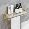 BAHELS Shower Caddy Acrylic Bathroom Shelf, Bathroom Vanity Cosmetic Storage Rack, Wall-Mounted Bathroom Organizer Bathroom Organizer (Size : Frosted 40cm) view 1