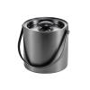 Bar Buckets Ice Bucket with Lid, Double Wall Insulated Stainless Steel Ice Bucket Wine Bucket for Cocktail Bar and Parties, Home Bar Accessories, Dark Grey, 2L Ice Cubes Ice Bucket view 1
