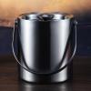 Bar Buckets Ice Bucket with Lid, Double Wall Insulated Stainless Steel Ice Bucket Wine Bucket for Cocktail Bar and Parties, Home Bar Accessories, Dark Grey, 2L Ice Cubes Ice Bucket view 4