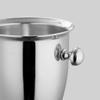 Bar Buckets 304 Stainless Steel Champagne Bucket Thickened Ice Bucket Ice Grain Ice Cube Bucket Iced Red Wine Barrel Bar with Handle Ice Bucket Ice Bucket (Size : Small) view 3