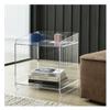 Bed Side Table Acrylic Bedside Table Creative Mini Bedroom Small Bedside Cabinet Storage Cabinet Modern Minimalist Living Room Side Cabinet Night Stand (Color : B) view 1