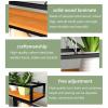 Modern Floating Shelves - Ceiling Hanging Flower Stand, Creative Plant Railing Shelf Wine Holder Kitchen Storage Rack for Bar Flower Shop Balcony | Wood + Metal Iron (Size : 80x25x15cm) view 4