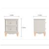 Modern Nightstand Nordic Retro Metal Bedside Table Bedroom Small Desk Storage Side Cabinet Living Room Creative Locker Storage Side Table Bedside Table for Bedroom view 2