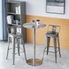 HCZION Bar Stools with Back Metal Bar Chairs 24 Inch 30 Inch Counter Stool Home Dining Chairs Heavy Duty Breakfast Bar Stools for Kitchen Island (Color : White, Size : 65cm/25.5inch) view 3