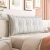 Daneey Large Headboard Pillow Full Pillow Headboard Soft Daybed Pillows Bolster Pillow for Bed & Couch Long Pillow for Bed Decorative, Removable Ivory Cover view 1