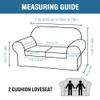 H.VERSAILTEX Real Velvet Plush 3 Piece Stretch Sofa Covers Couch Covers for 2 Cushion Couch Loveseat Covers Width Up to 72 Inch Thick Stay in Place (Medium Sofa, Sea Grass) view 2