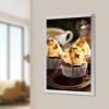 24x36/18x24 LED Movie Poster Art Picture Frame Light Box Advertising Display Wall Mount, Slim Snap Aluminum LED Light Box for Poster Advertising Menu/Business Signs Menu Display (Silver, 24x36) view 3