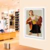 24x36/18x24 LED Movie Poster Art Picture Frame Light Box Advertising Display Wall Mount, Slim Snap Aluminum LED Light Box for Poster Advertising Menu/Business Signs Menu Display (Silver, 24x36) view 4
