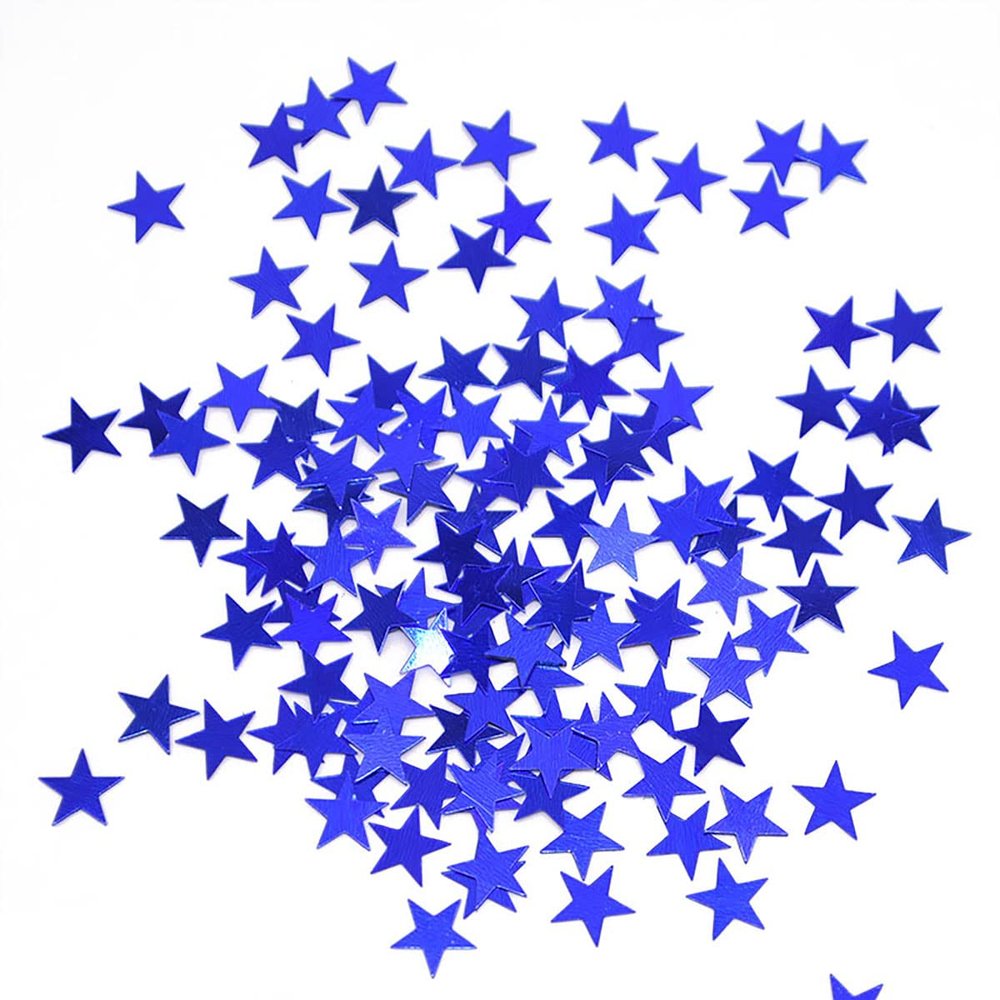 ECYC Ltd 1000Pcs 10mm Glitter Star Confetti Sequins Sparkles Metallic Foil Star Confetti Table Confetti for Wedding Birthday Party, Tables Decoration, Filled Balloons, DIY Crafts, Resin, Nail Art