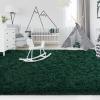 FlyDOIT 8x10 Feet Large Area Rugs for Living Room, Deep-Green Shaggy Rug Fluffy Throw Carpets, Ultra Soft Plush Modern Indoor Fuzzy Rugs for Bedroom Girls Kids Nursery Room Dorm Home Decor view 4