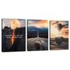 3 Pieces Motivational Canvas Wall Art Office Wall Decor Entrepreneur Quotes Inspiring Framed Poster Inspirational Quotes for Art Decoration Ready to Hang for Office Work Place Bedroom(48''Wx 24''H) view 1