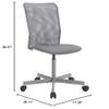Office Chair Armless Table and Chair Office Chair Swivel Computer Chair Middle Back Mesh Chair Ergonomic Work Game Chair Chair (Color : Gray) Needed view 2