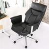 Armchair Chairs Faux Leather Swivel Office Chair Adjustable Seat Height, Tilt Mechanism Ergonomic Executive Computer Chair Stool Chair (Color : Black) view 2