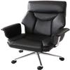 Armchair Chairs Faux Leather Swivel Office Chair Adjustable Seat Height, Tilt Mechanism Ergonomic Executive Computer Chair Stool Chair (Color : Black) view 4