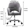 Computer Chair Gaming Chair Northern Europe Swivel Desk Chair with Armrest Liftable Task Chair Home Office view 2