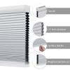 Changshade Cellular Shades Door Window Blinds Cordless Blackout, Honeycomb Blind Accordion Shade Room Darkening Indoor Pleated 1.5" Cell Easy to Install, Shade Size 52" Width48" Height, White view 3