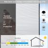 Changshade Cellular Shades Door Window Blinds Cordless Blackout, Honeycomb Blind Accordion Shade Room Darkening Indoor Pleated 1.5" Cell Easy to Install, Shade Size 52" Width48" Height, White view 4