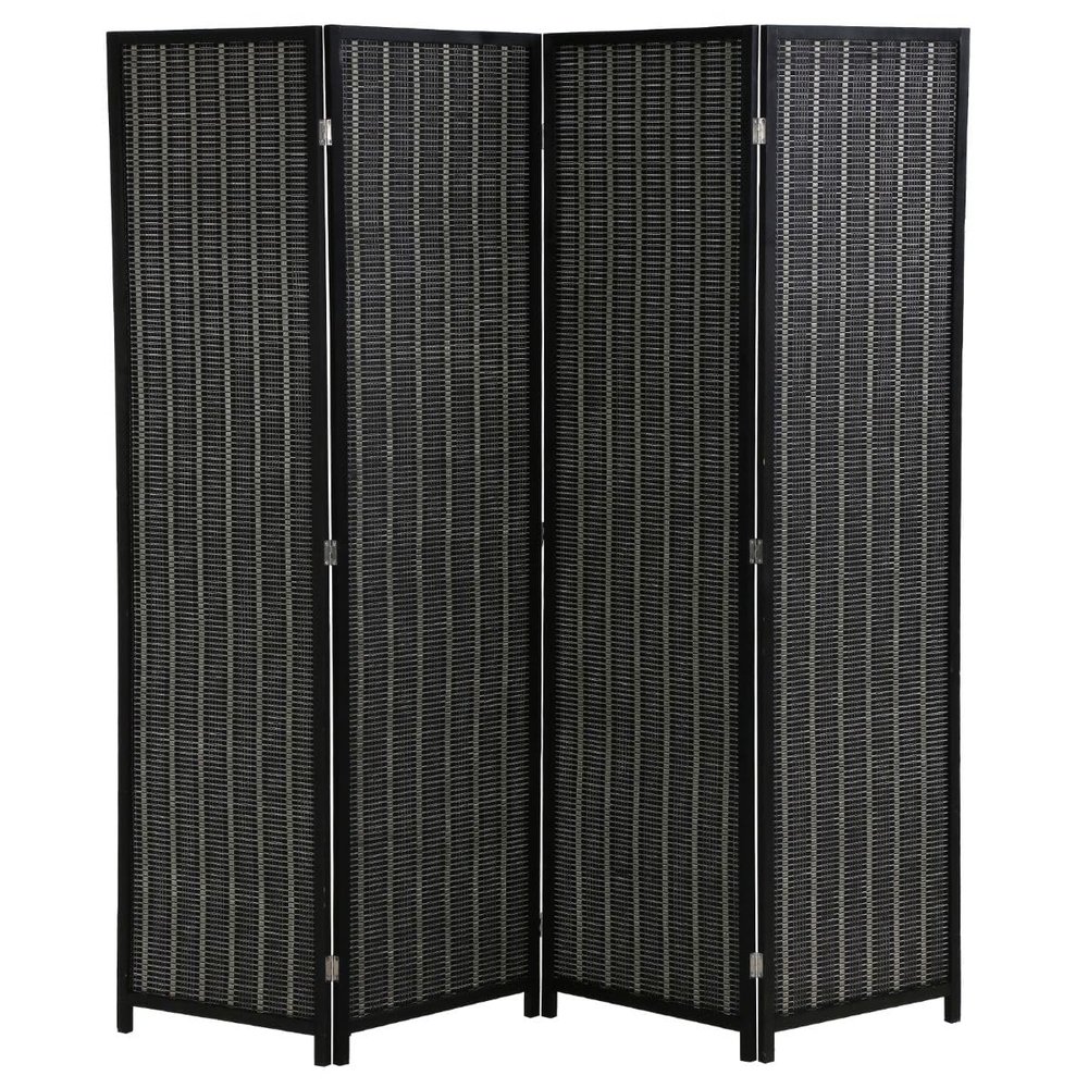 4 Panel Room Divider Room Divider Wall Folding Privacy Screens,partition Room dividers for Home Office Studio Apartment (Black)