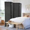 4 Panel Room Divider Room Divider Wall Folding Privacy Screens,partition Room dividers for Home Office Studio Apartment (Black) view 4