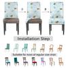 bisibuy Spring Bees Daisy Chair Covers for Dining Room 2 Pack Stretch Parson/Dining Chair Slipcover Universal Fit Chair Protector for Home,Dining Room, Restaurant,Banquet view 4