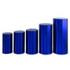5 Pack Spandex Cylinder Pedestal Stand Covers Round Tables Cover Plinth Display Box Stand Covers Dessert Table Decor for Party Wedding Ceremony view 1