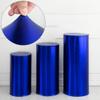 5 Pack Spandex Cylinder Pedestal Stand Covers Round Tables Cover Plinth Display Box Stand Covers Dessert Table Decor for Party Wedding Ceremony view 2