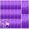 20 Pack Purple Backdrop Tinsel Streamers Foil Fringe Backdrop Halloween Party Decorations Purple Backdrop Curtain Birthday Graduation Bachelorette Christmas New Year Party Decorations view 1