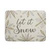Christmas Snowflake Dish Drying Mats for Kitchen Counter 1824 Inch Winter Snowflake Let It Snow Large Microfiber Drying Mat Kitchen Accessories Dish Rack Mat Drainer Pad Washable Absorbent view 1