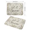 Christmas Snowflake Dish Drying Mats for Kitchen Counter 1824 Inch Winter Snowflake Let It Snow Large Microfiber Drying Mat Kitchen Accessories Dish Rack Mat Drainer Pad Washable Absorbent view 2