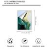 Abstract Marble Window Privacy Film Modern Abstract Dark Green Texture Stained Glass Window Coverings Static Cling Window Film for Home Office Stores 17.7Wx23.6L view 2