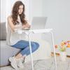 Fashion Side Table End Table Foldable Side Table Metal Bedside Table Portable Computer Desk Adjustable Lift Stand Center Table with Cup Holders Tabletop Spacious view 2