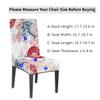 bisibuy Paper Umbrella Fish Scale Chair Cover Set of 2 Dining Room Chair Slipcover Kitchen Stretch Parson Chair Covers Protect for Party, Banquet, Home Decor view 2