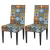 bisibuy Ethnic Folk Ornament Chair Covers for Dining Room 2 Pack Stretch Parson/Dining Chair Slipcover Universal Fit Chair Protector for Home,Dining Room, Restaurant,Banquet view 1