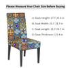 bisibuy Ethnic Folk Ornament Chair Covers for Dining Room 2 Pack Stretch Parson/Dining Chair Slipcover Universal Fit Chair Protector for Home,Dining Room, Restaurant,Banquet view 2