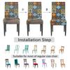 bisibuy Ethnic Folk Ornament Chair Covers for Dining Room 2 Pack Stretch Parson/Dining Chair Slipcover Universal Fit Chair Protector for Home,Dining Room, Restaurant,Banquet view 4