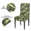 Dino Comouflage Military Chair Covers for Dining Room 2 Pack Stretch Parson/Dining Chair Slipcover Universal Fit Chair Protector for Home,Dining Room, Restaurant,Banquet view 3